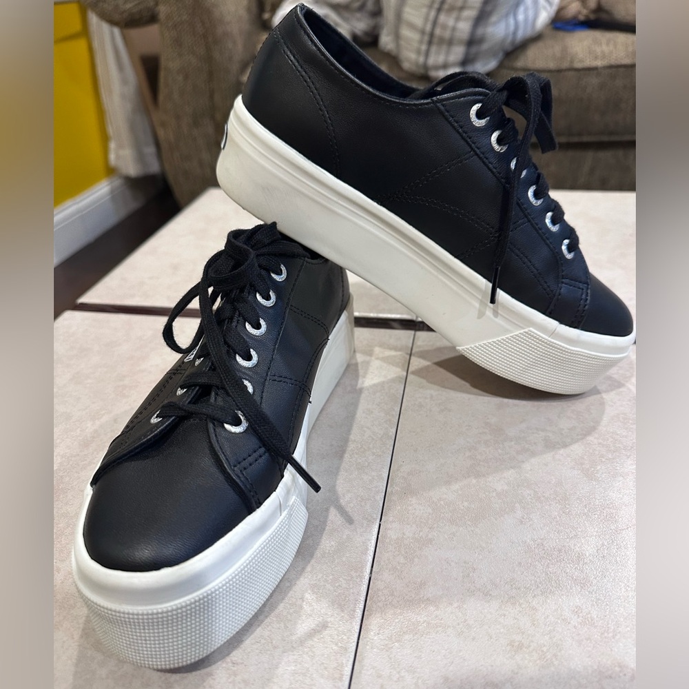 Black & white Superga shoes